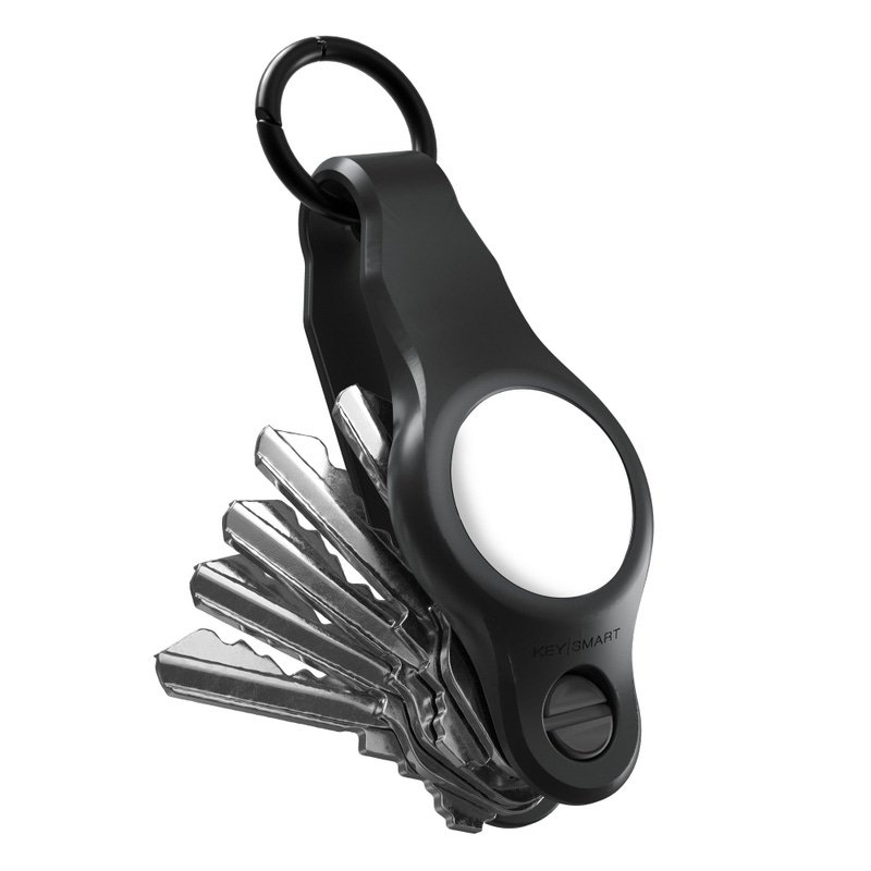 KeySmart AirTag Keyring, Premium Rubber