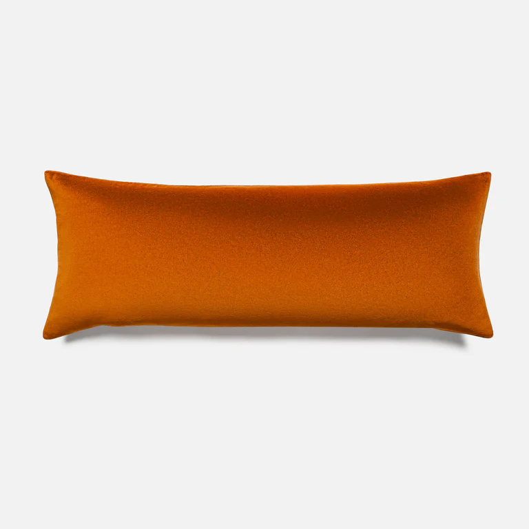 Cotton Velvet Lumbar Pillow Cover