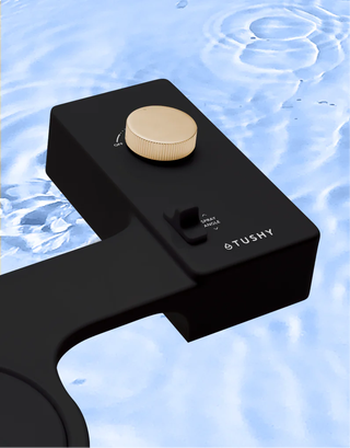 Black With Gold Knob