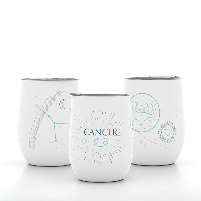12oz Zodiac Insulated Wine Tumbler