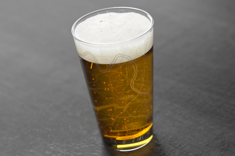 Home Town Map Pint Glass, 2 Pack