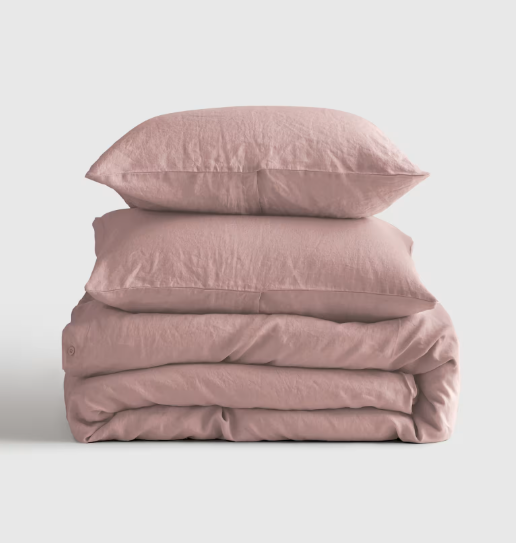 European Linen Duvet Cover Set, Queen