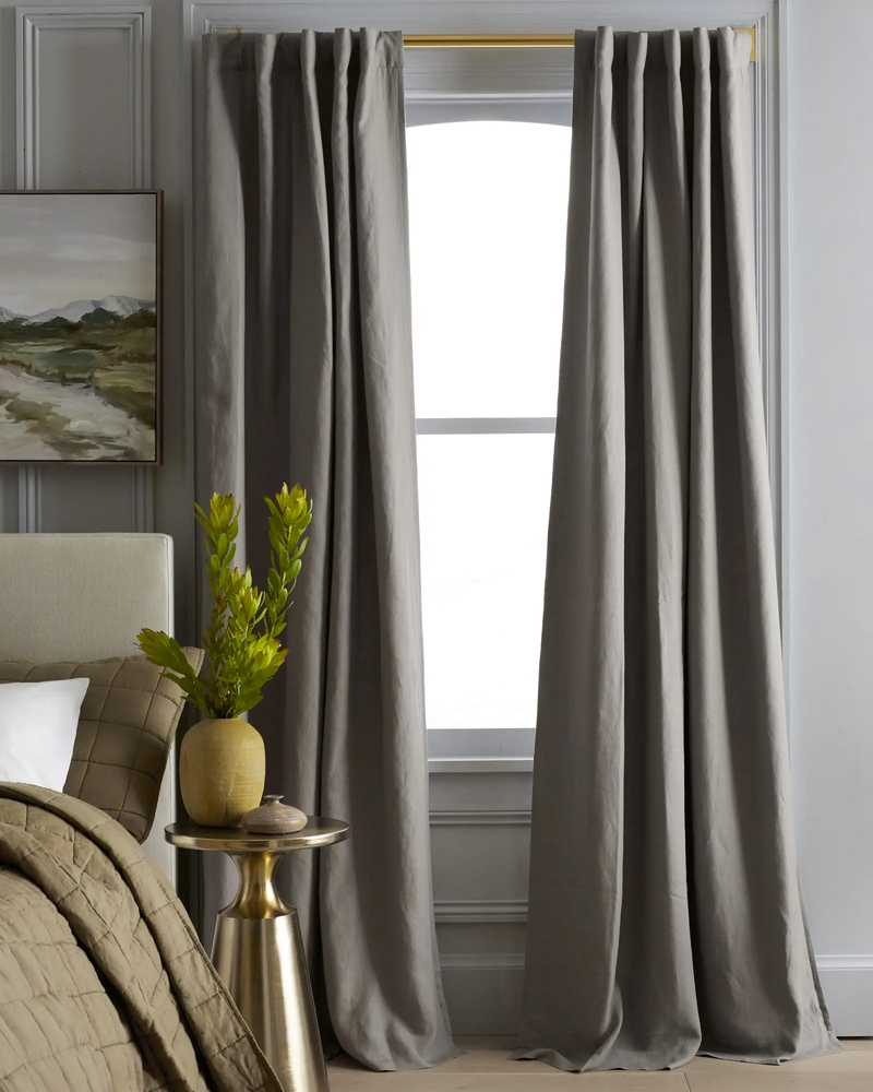 European Linen Room Darkening Curtain