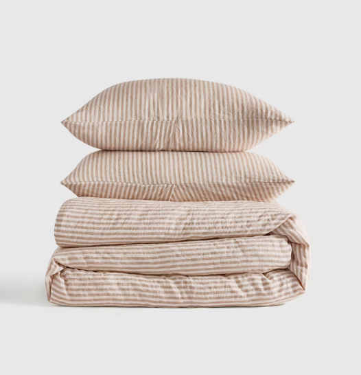 European Linen Duvet Cover Set, Queen