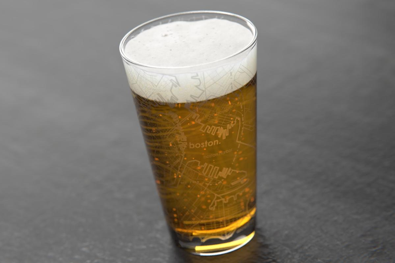 Home Town Maps Pint Glass