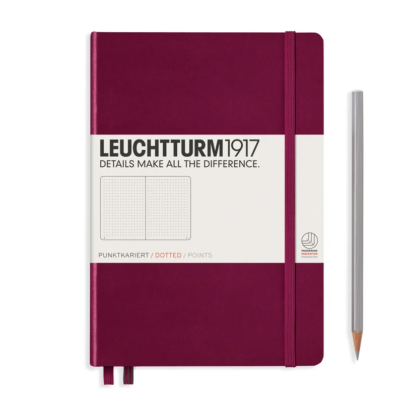 A5 Notebook Classic, Hardcover, Dotted with Personalized Monogramming