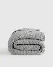 European Linen Cotton Stitch Quilt, King