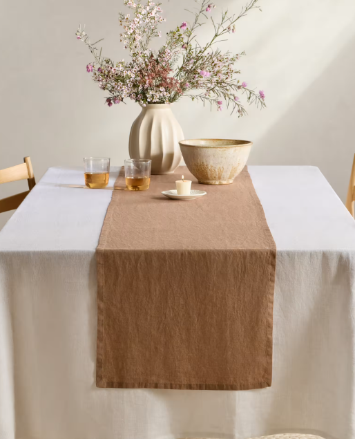 European Linen Table Runner