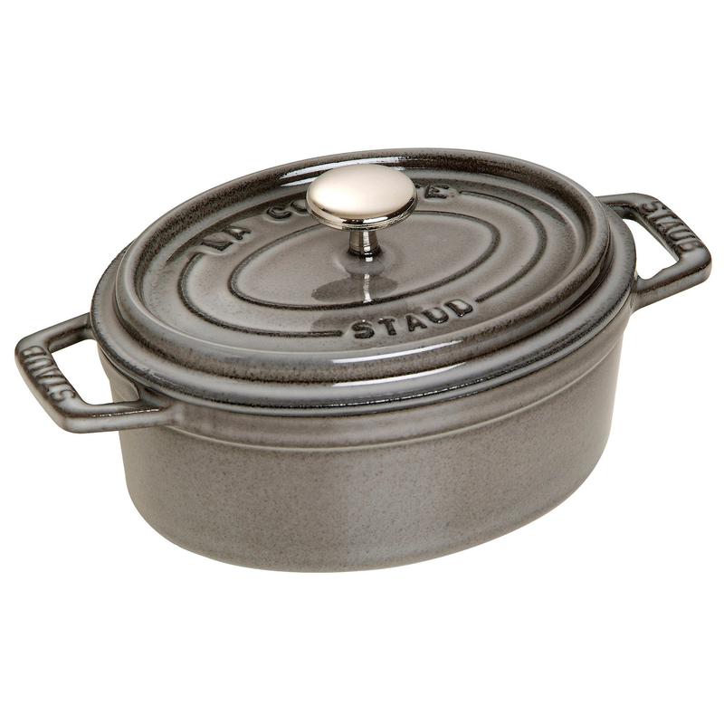 Cast Iron 1QT Oval Cocotte