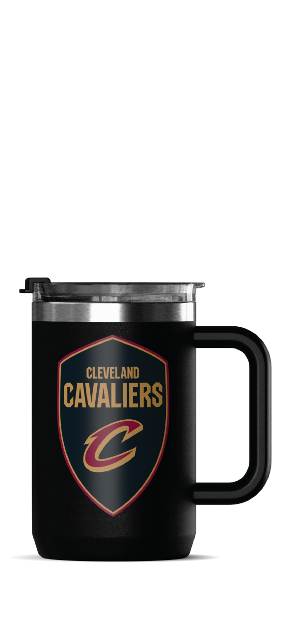 NBA 18oz Insulated Coffee Mug with Handle & Flip Lid